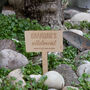 Personalised Solid Cherry Wood Allotment Sign, thumbnail 2 of 8