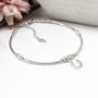 Horseshoe Sterling Silver Bead Bracelet, thumbnail 1 of 3