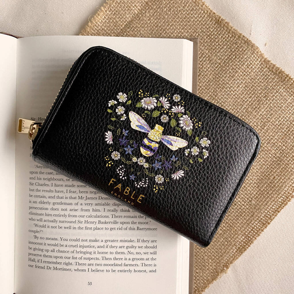 Fable Signature Bee Small Purse By Fable England | notonthehighstreet.com