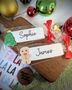 Personalised Christmas Name Plaque Biscuits, thumbnail 1 of 3