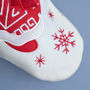 Personalised Red And White Christmas Stocking, thumbnail 4 of 5