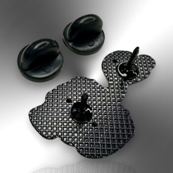 Small Skull Coffee Cup Halloween Enamel Pin Badge, 6 of 8