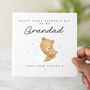 Personalised Bear 1st Grandad Father's Day Card, thumbnail 1 of 3