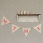 Bunting Personalised Luxury Floral Fabric Baby Nursery, thumbnail 3 of 11