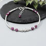 Ruby And Sterling Silver Bracelet, July Birthstone Jewellery, thumbnail 4 of 5