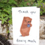 Thank You Card Thank You Bear Card, thumbnail 2 of 2