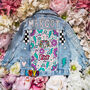 Baby Girl Personalised Hand Painted Denim Jacket, thumbnail 3 of 11