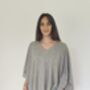Pure Cashmere Women V Neck Poncho One Size, thumbnail 4 of 12