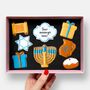 Personalised Hanukkah Letterbox Iced Cookies, thumbnail 1 of 8