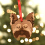 Yorkshire Terrier Dog Wooden Christmas Decoration, thumbnail 1 of 4