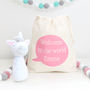 Unicorn Soft Toy And Personalised Cotton Bag, thumbnail 3 of 4