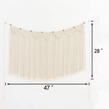 Wall Hanging Macrame Cotton Tapestry Banner, 2 of 4