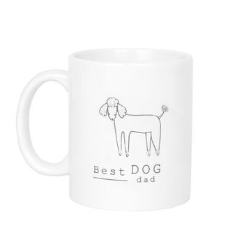 Best Dog Dad Illustration Breed Mug, 7 of 9