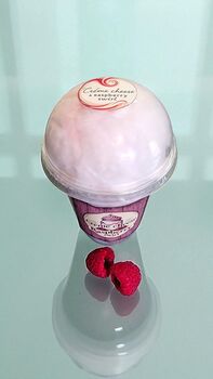Crème Cheese And Raspberry Swirl Candy Floss Cake, 6 of 10