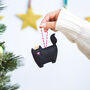 Cat Personalised Christmas Decoration, thumbnail 4 of 5