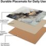 Marble Style Coasters And Placemats Four Pack, thumbnail 3 of 4