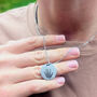 Personalised Handprint Footprint Steel Disc Necklace, thumbnail 1 of 5
