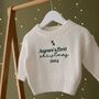 Personalised First Christmas Baby Jumper, thumbnail 3 of 5