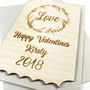 Personalised Love Keepsake Valentines Card, thumbnail 2 of 2