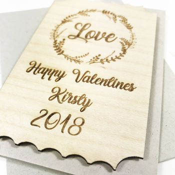 Personalised Love Keepsake Valentines Card, 2 of 2