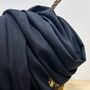 Super Soft Plain Pashmina Style Scarf In Black, thumbnail 2 of 3
