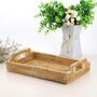 Rectangular Rattan Woven Serving Tray, thumbnail 2 of 6