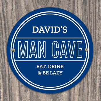 Personalised Man Cave Heritage Plaque Sign, 3 of 5