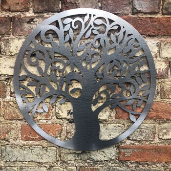 Metal Tree Of Life Garden Wall Sign Fence Decoration, 5 of 8