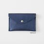 Blue Leather Coin And Card Envelope Purse, thumbnail 7 of 8