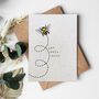 Bee Get Well Soon Plantable Seed Paper Card, thumbnail 1 of 2