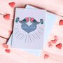 With Love Cute Lovebirds Card, thumbnail 1 of 2