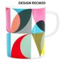 Coffee Or Tea Mug In Fine Porcelain Multicoloured, thumbnail 5 of 12