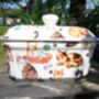 Lidded Butterdish In Cats And Kittens Design, thumbnail 1 of 7