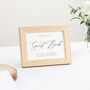 Gold Leaves Wooden Wedding Guest Book, thumbnail 5 of 5