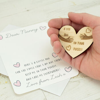 Personalised Heart 'Pocket Hug' Token And Card, 4 of 5