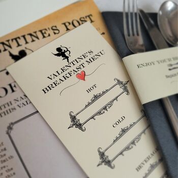 Personalised Valentine's Day Breakfast In Bed Kit, 4 of 12