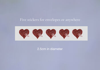 Butterfly Valentine's Two Red Butterflies Hearts Card, 4 of 12