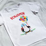 Children's Skateboarding Penguin Playground T Shirt, thumbnail 2 of 6