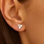 60th Birthday Sterling Silver Star Stud Earrings, thumbnail 4 of 7