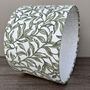 Entwistle Willow Green Botanical Drum Lampshade, thumbnail 2 of 9