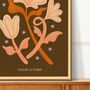 ‘Fleurs And Stars Two’, Bohemian Floral Art Print, thumbnail 5 of 7