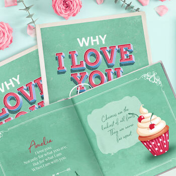 Personalised 'Why I Love You' Valentines Keepsake Book, 7 of 7