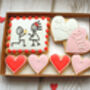 Personalised Engagement Cookie Letterbox Gift/Same Sex, thumbnail 3 of 4