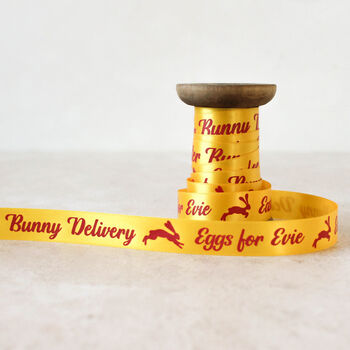 Personalised Easter Ribbon, Easter Bunny Delivery, 3 of 6