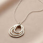 Personalised Fine Organic Family Names Necklace, thumbnail 4 of 11