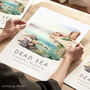 Jordan Travel Print Of The Dead Sea, thumbnail 1 of 7