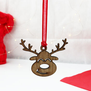 Cute Wooden Reindeer Ornament, 10 of 12