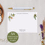 House Plants Personalised Address Note Cards A6 Notecard Set, thumbnail 1 of 6
