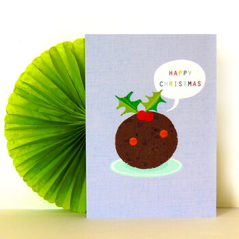 Christmas Pudding Greetings Card, 5 of 5