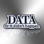Small Data Or It Didn't Happen Enamel Lapel Tie Pin, thumbnail 3 of 8